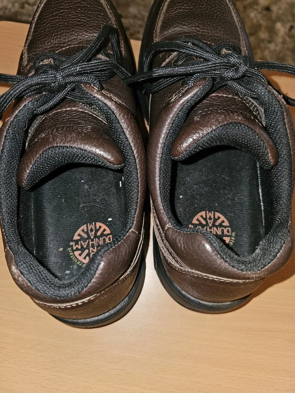 DUNHAM by Rockport Work Casual Brown Leather Oxfords Size 10 Waterproof